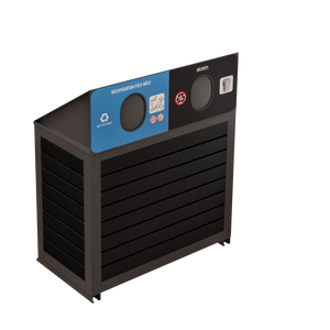 Îlot de récupération Le Charlevoix - Aluminium 2 voies de 110 Litres