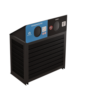 Îlot de récupération Le Charlevoix - Aluminium 2 voies de 110 Litres