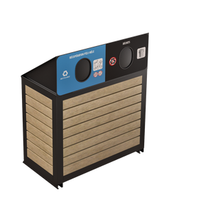 Îlot de récupération Le Charlevoix - Aluminium 2 voies de 110 Litres