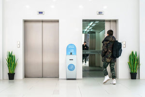 Magnolia disinfectant gel dispenser terminal