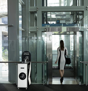 Magnolia disinfectant gel dispenser terminal