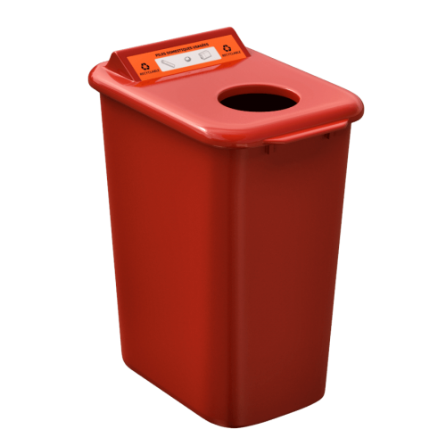 NI Products - Mobilia Used Batteries Bin 26 liters red