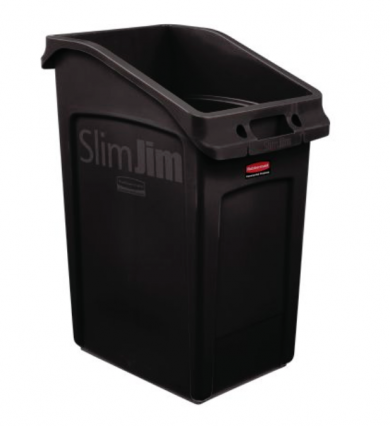 NI Products - Slim Jim Under Counter Container 87 Liters with Venting Channels black