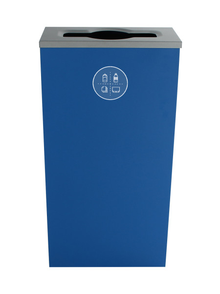 NI Produits - Compartiment de Tri Bleu pour Matières Résiduelles Spectrum Cube Slim avec ouverture Pêle-Mêle 2