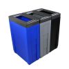 NI Produits - Corbeilles Bleue, Grise et Noire de tri sélectif Evolve Cube Slim 3 voies